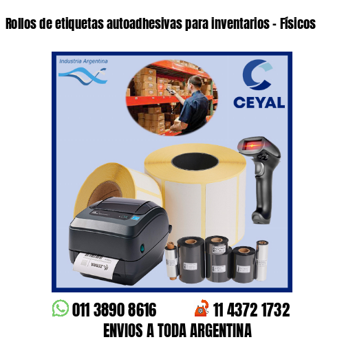 Rollos de etiquetas autoadhesivas para inventarios – Físicos