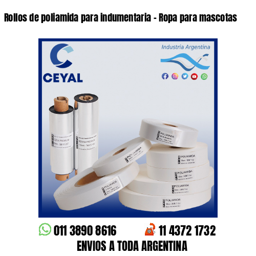 Rollos de poliamida para indumentaria – Ropa para mascotas