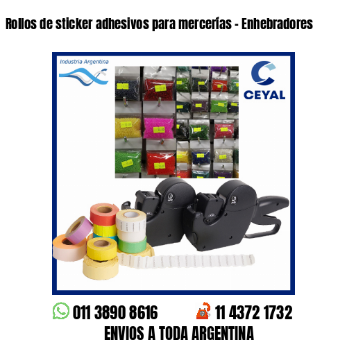 Rollos de sticker adhesivos para mercerías – Enhebradores