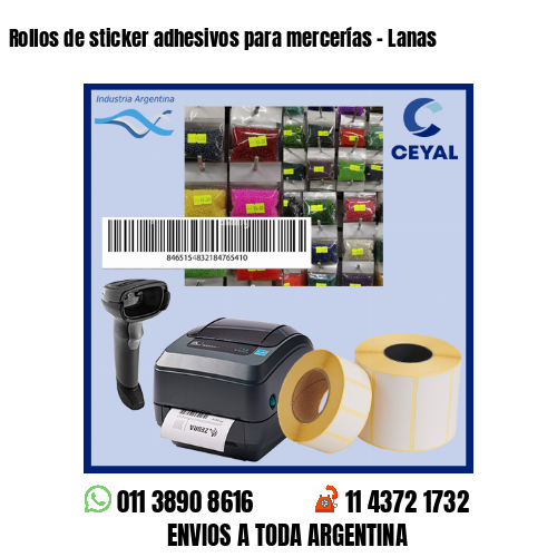 Rollos de sticker adhesivos para mercerías – Lanas
