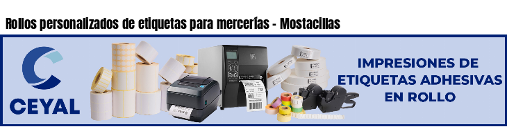 Rollos personalizados de etiquetas para mercerías - Mostacillas