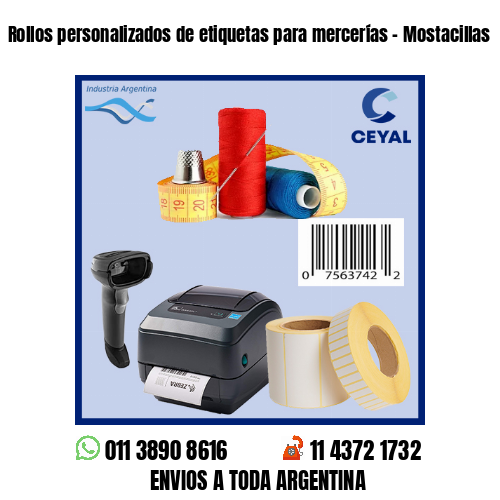 Rollos personalizados de etiquetas para mercerías – Mostacillas