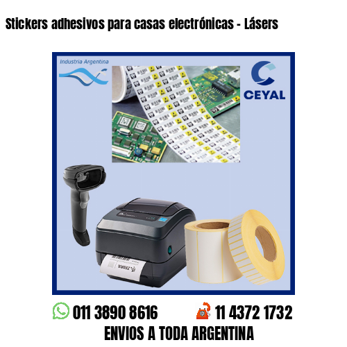 Stickers adhesivos para casas electrónicas – Lásers