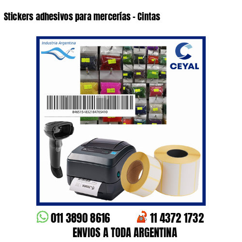Stickers adhesivos para mercerías – Cintas