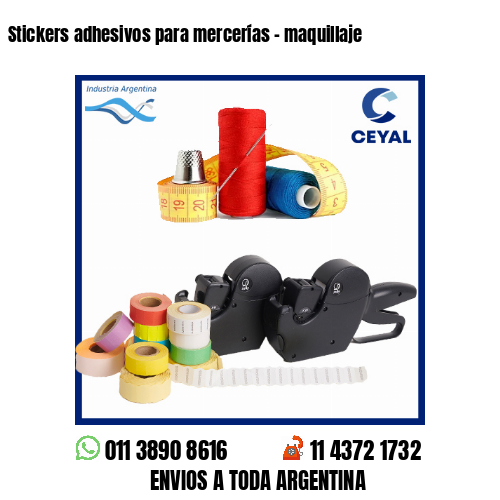 Stickers adhesivos para mercerías – maquillaje