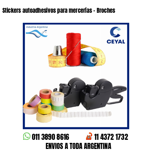 Stickers autoadhesivos para mercerías – Broches