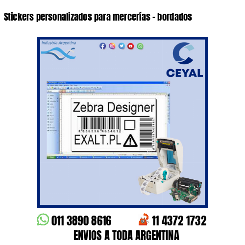 Stickers personalizados para mercerías – bordados