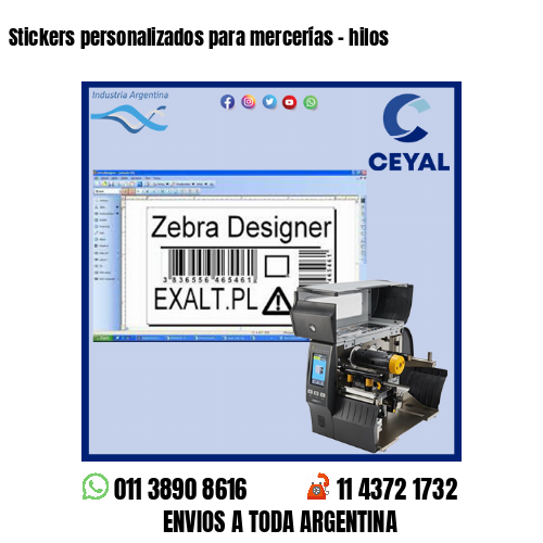 Stickers personalizados para mercerías – hilos