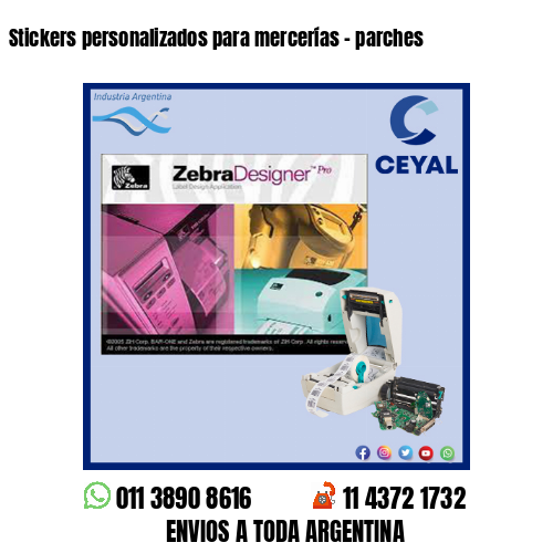 Stickers personalizados para mercerías – parches