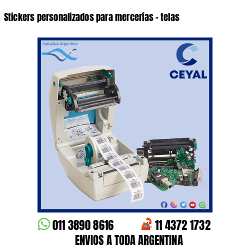 Stickers personalizados para mercerías – telas
