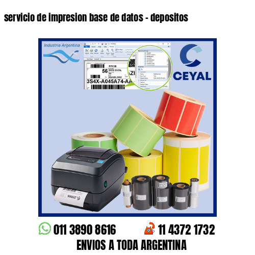 servicio de impresion base de datos – depositos