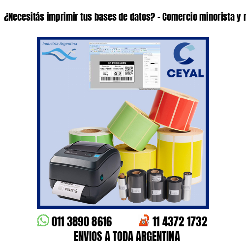 ¿Necesitás imprimir tus bases de datos? – Comercio minorista y mayorista