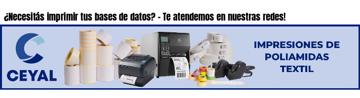 ¿Necesitás imprimir tus bases de datos? - Te atendemos en nuestras redes!