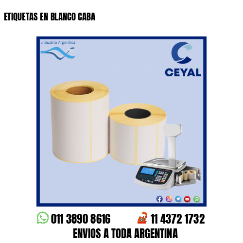 ETIQUETAS EN BLANCO CABA