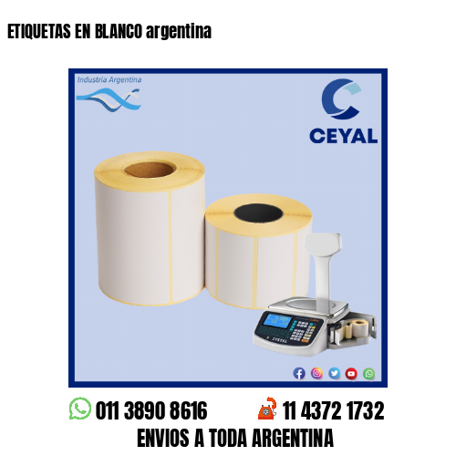 ETIQUETAS EN BLANCO argentina