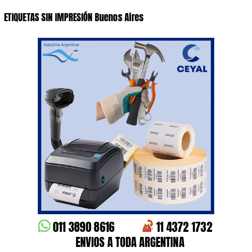 ETIQUETAS SIN IMPRESIÓN Buenos Aires