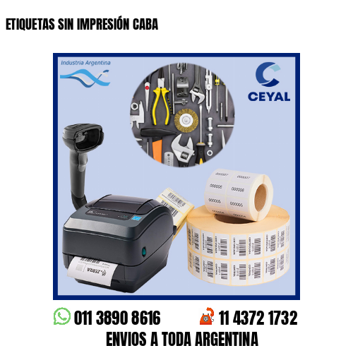 ETIQUETAS SIN IMPRESIÓN CABA
