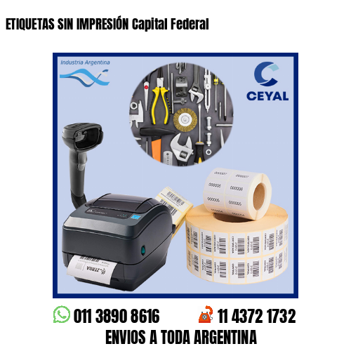 ETIQUETAS SIN IMPRESIÓN Capital Federal