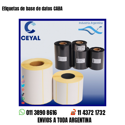 Etiquetas de base de datos CABA