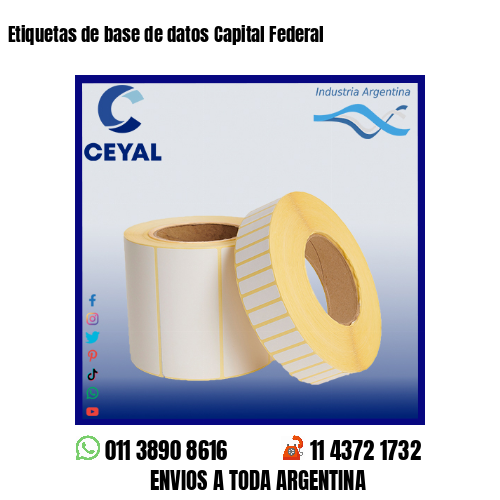Etiquetas de base de datos Capital Federal