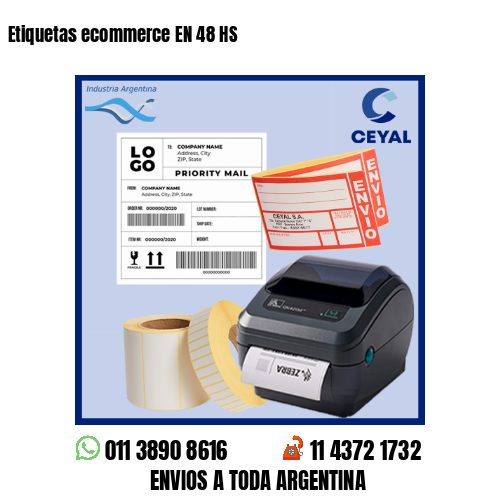 Etiquetas ecommerce EN 48 HS