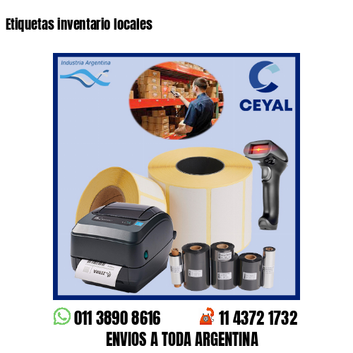 Etiquetas inventario locales