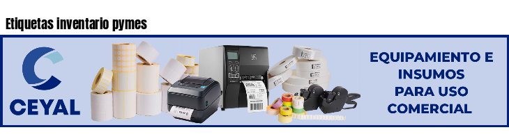 Etiquetas inventario pymes 