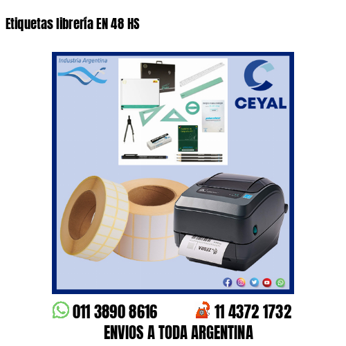 Etiquetas librería EN 48 HS