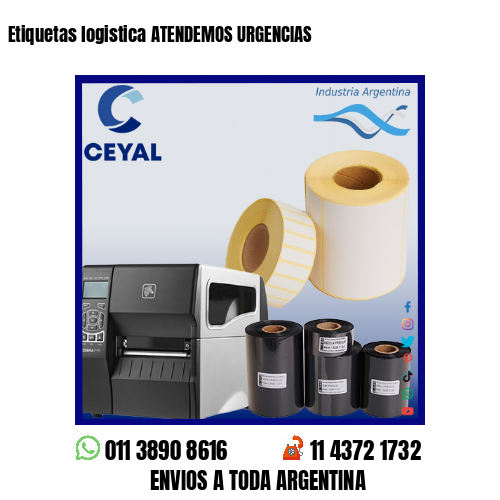 Etiquetas logistica ATENDEMOS URGENCIAS