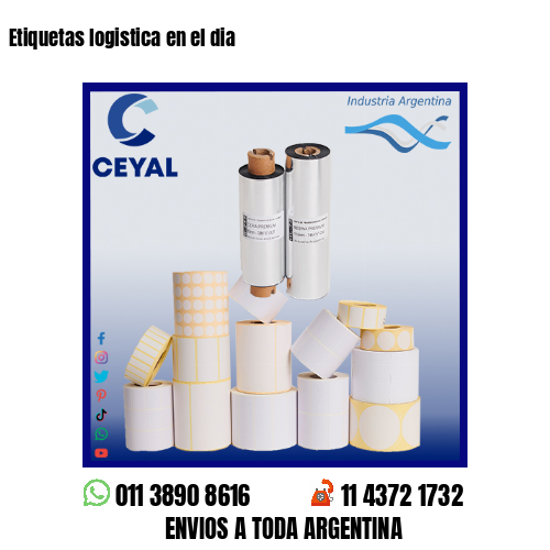 Etiquetas logistica en el dia
