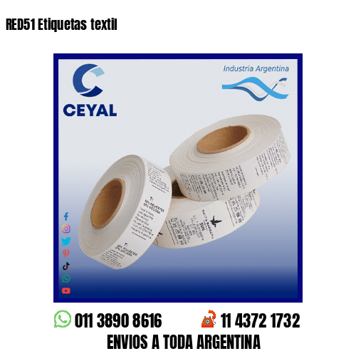 RED51 Etiquetas textil