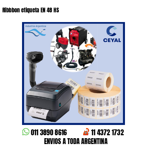 Ribbbon etiqueta EN 48 HS