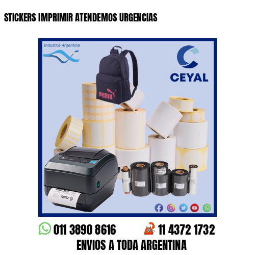 STICKERS IMPRIMIR ATENDEMOS URGENCIAS