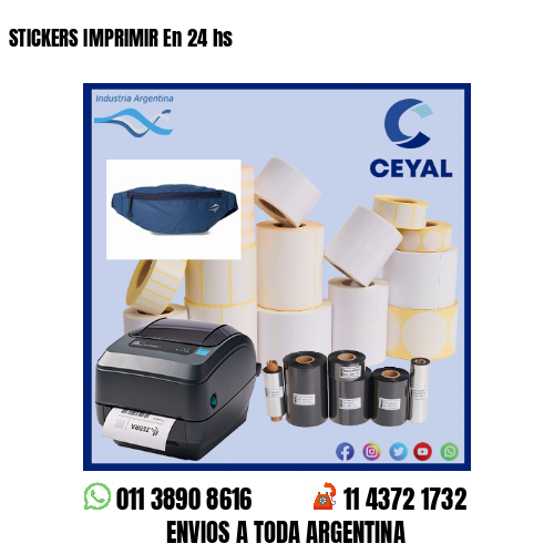 STICKERS IMPRIMIR En 24 hs