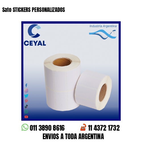 Sato STICKERS PERSONALIZADOS
