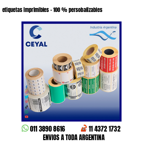 etiquetas imprimibles – 100 % persobalizables
