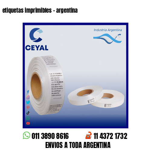 etiquetas imprimibles – argentina