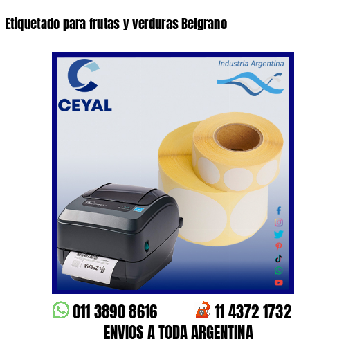 Etiquetado para frutas y verduras Belgrano