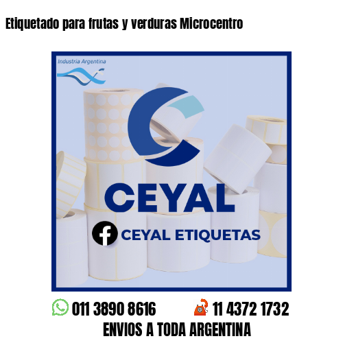 Etiquetado para frutas y verduras Microcentro