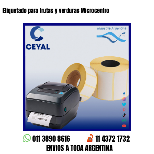 Etiquetado para frutas y verduras Microcentro