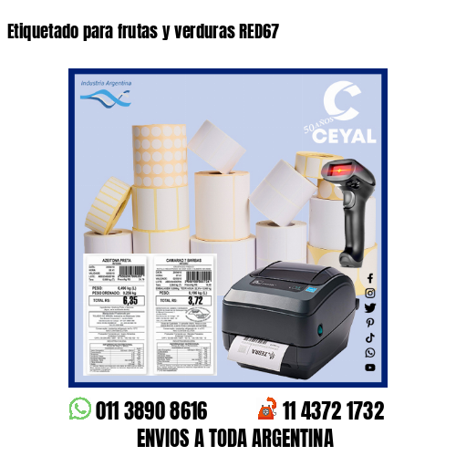 Etiquetado para frutas y verduras RED67