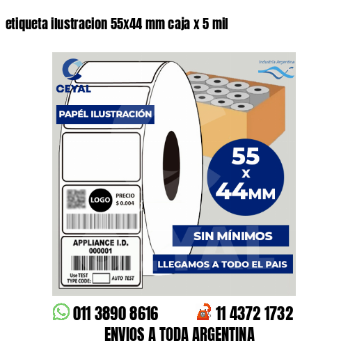 etiqueta ilustracion 55×44 mm caja x 5 mil