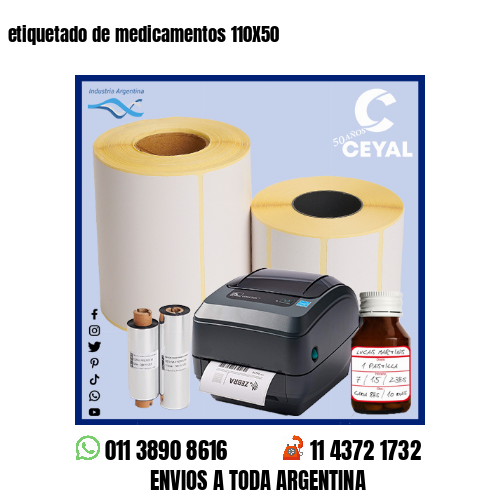 etiquetado de medicamentos 110X50