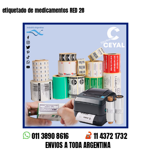 etiquetado de medicamentos RED 28