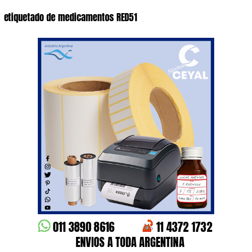 etiquetado de medicamentos RED51