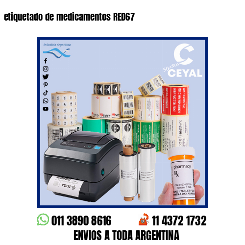 etiquetado de medicamentos RED67