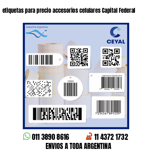 etiquetas para precio accesorios celulares Capital Federal