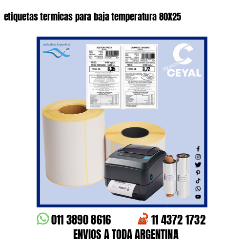 etiquetas termicas para baja temperatura 80X25