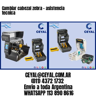 Cambiar cabezal zebra – asistencia tecnica