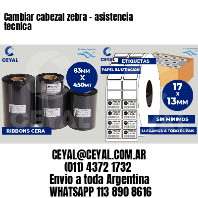 Cambiar cabezal zebra - asistencia tecnica